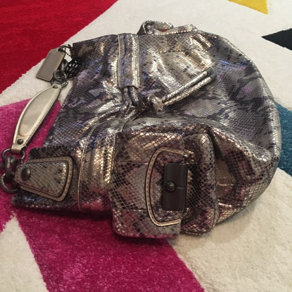 Coach Kristin Metallic Python 14770 - image 3